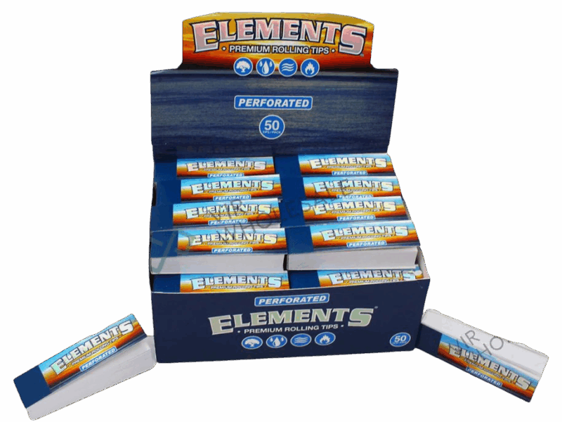 ELEMENTS Paper Rolling Tips Perforated Slim